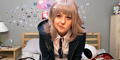 Cosplay Ftm Strips And Fingers Tight Pussy