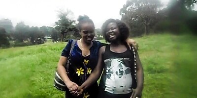 Black lesbian sneaks away to fuck friend