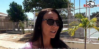 German russian skinny milf pick up in holiday in mexico