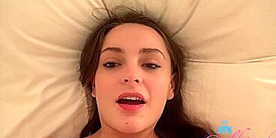 Aften gets her pussy filled with cum. with Aften Opal