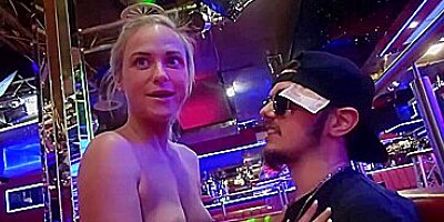 Hot German blondie Vinna Reed gets cum on pussy in hot bus sex ride