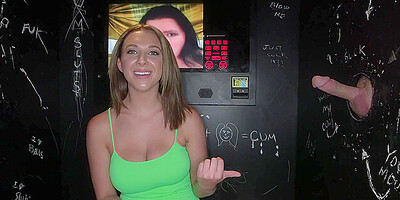 Lovely Blonde Found A Gloryhole With Brooke Wylde