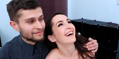 Di Enjoys A Cream Pie As Her Man Watches