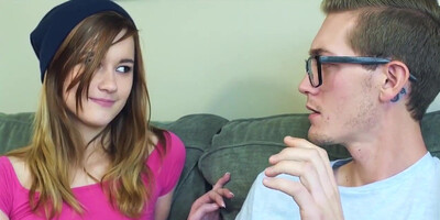 Alaina Dawson gets her pussy railed by four-eyes