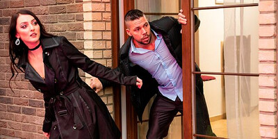 Katy Rose And Angelo Godshack Fucks At A Random House