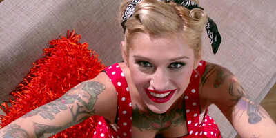 Naughty, tattooed girl is getting fucked properly