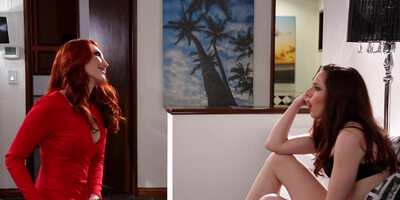 Kendra James teaching Ember Stone a lesbian lesson