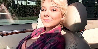 Aurora Winters bend over & get fucked in public