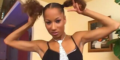 Skinny Ebony Stepdaughter Mya Mason Anal Fucked