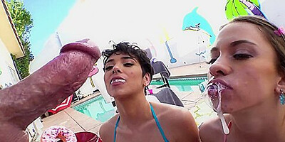 Cocksucking Queens - Khloe Kapri And Brooklyn Gray