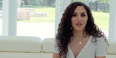 Posh Latina babe takes huge dick of hairy stallion