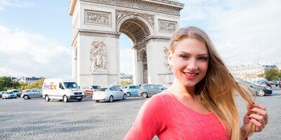 Lucy Heart French Slut Welcomes Manuel To Paris With Anal Sex