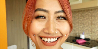 Kinky amateur Asian teen named Fang blowjob and sex on camera