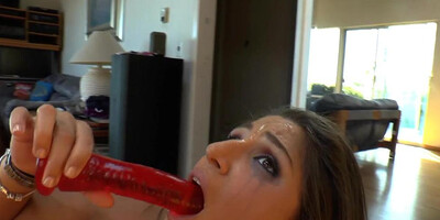 Big ass babes gagging on rubber toy