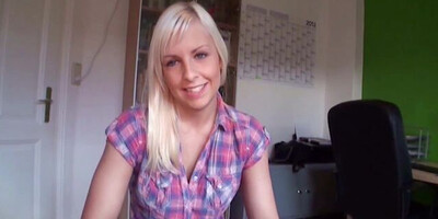 German Step-Sister Caught Brother and help with Handjob