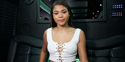 Michelle Anderson Fucks A Dude Raw On A Party Bus