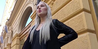 Sexy blonde from Czech finds herself at porn casting