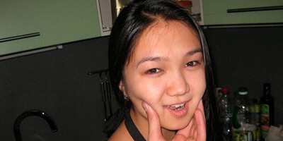 Big white cock for Asian teeny