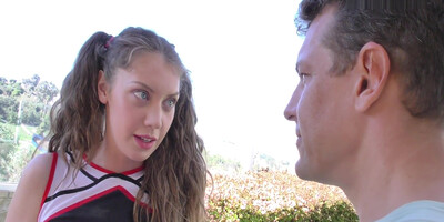 Cheerleader Elena Koshka Gets Cross Eyed From Too Much Dick