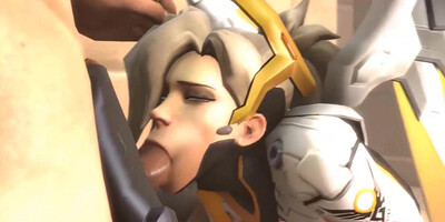 Overwatch Hot 3D Mercy is Used as a Sex Slave