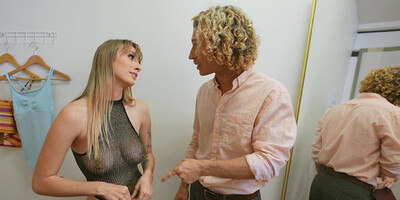 Blonde babe Angel Youngs is on the dick hunt