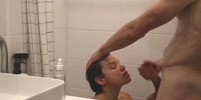 Deep Blowjob, Anal Sex And Fisting All In The Bathroom