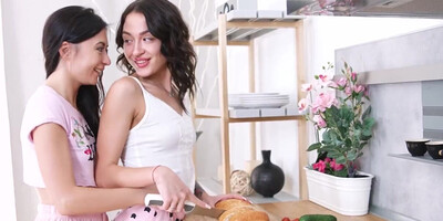 Boy joins his horny roommates in time for threesome