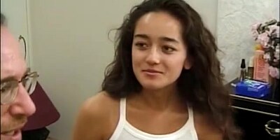 Petite teen masturbating in vintage porno