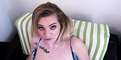 Crystal Young riding a big cock & getting spunked in public