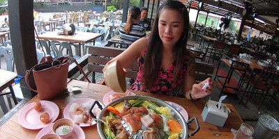 Amateur couple out for dinner and later having passionate sex at home