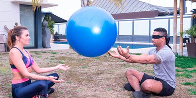 Verona Sky, the personal trainer enjoys interracial anal