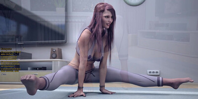 Yoga with very exciting positions