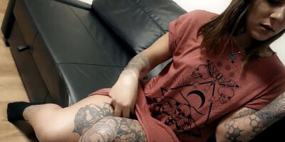 Blonde MILF is filmed POV-style while showing blowjob skills