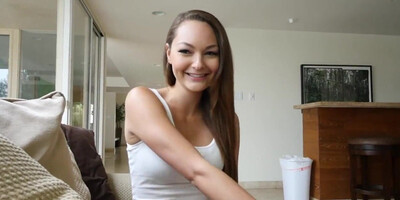 Guy films sex with adorable stepsister on the camera