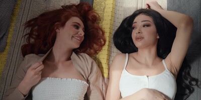 Two Stunning Babes Stay At Home To Play Lesbian Sex Games - Scarlett Bloom, Charles Dera And Lacy Lennon