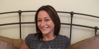 Close-up on the pink pussy while it's getting expanded by a thick rod