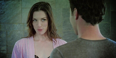 Attractive girl express her happiness by sex