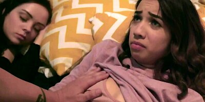 Banging his girlfriend's sister in the same bed