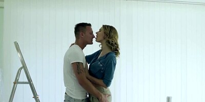 A big fat cock shared by horny babes Ani BLackfox and Antonia Sainz