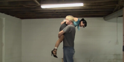 Fetish Brunette Bitch Sucks On