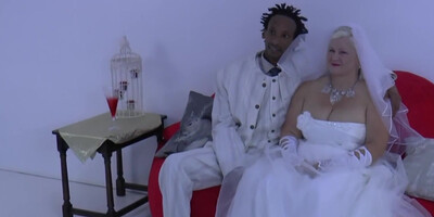 Grandma Bride Suck Black Male Stick - Interracial In