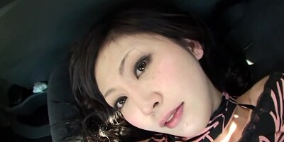 Guy stops the car to please girlfriend's craving hairy pussy