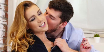 Redhead has unprotected sex that ends with creampie