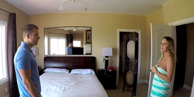 SpyFam Step sister in law Alexis Adams caught step step-brother stagging by the pool