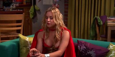 Kaley Cuoco is a excellent looking towheaded silly who looked so beautiful in the Fat Tear Up Theory