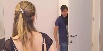 stepsister POV mom and son have dirty sex handjob anal