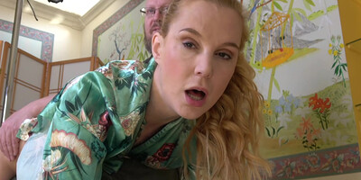 Amateur Blonde Teen Plays Solo