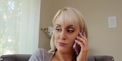 Horny blonde is drilling her wet cunt with a toy