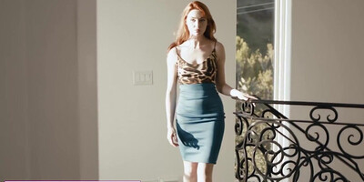 Redhead finds husband's lover and assfucks her