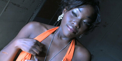 Ebony stunner Osa Lovely gives her bbc bf a great deepthroat